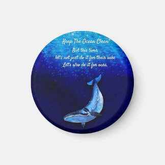 Aimant Whale Vertical Motion Scene To Down In Ocean Depth