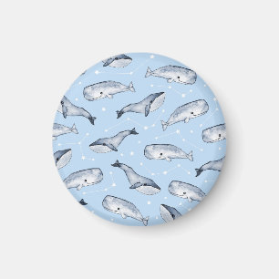 Aimant Whale Wonders : Aquarelle Starry Sky