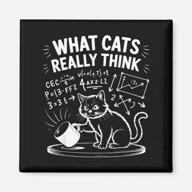 Aimant What cats really think funny cat meme physics humo (Devant)