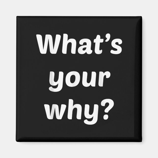 Aimant What's Your Why Insring Motivational Entrepreneur  (Devant)
