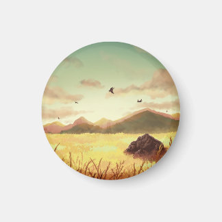 Aimant Wheat fields at sunrise