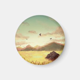 Aimant Wheat fields at sunrise