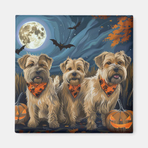 Aimant Wheaten Terrier Halloween Éffrayant