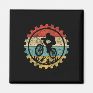 Aimant Wheelie Awesome Mountain Biking Co Rétro Vintage M