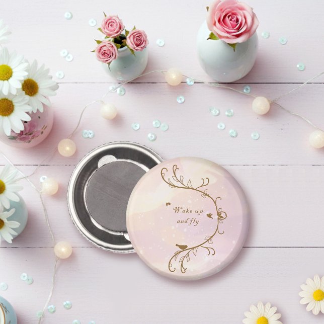 Aimant Whimsical Soft Rose Se réveiller et voler (Créateur téléchargé)