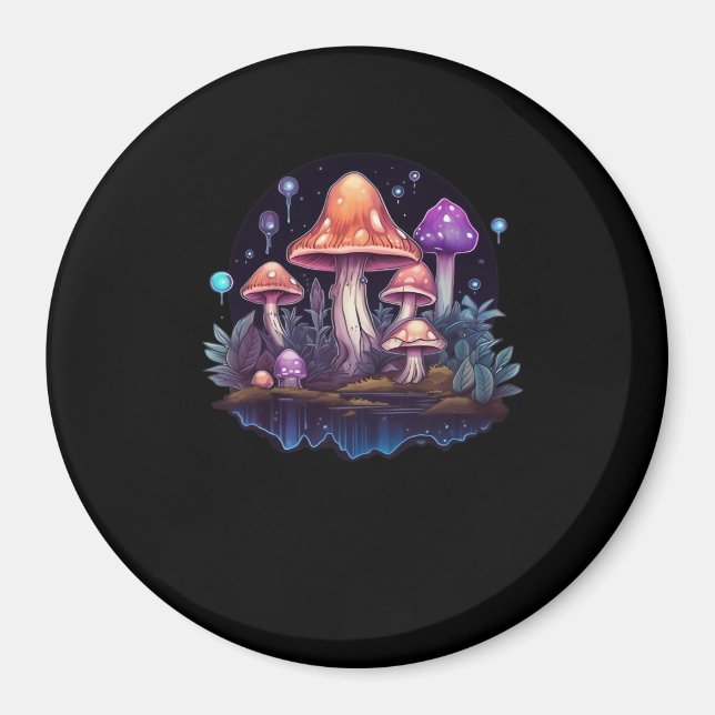 Aimant Whimsigoth Champignons Et Cristaux (Devant)