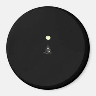 Aimant Whimsigoth Cottage d'automne surdimensionné