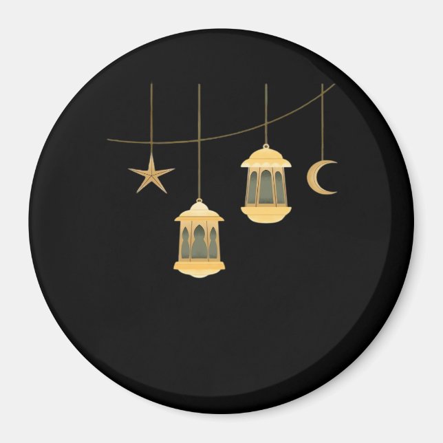 Aimant Whimsigoth Lantern Pleine lune nuit Ciel classique (Devant)