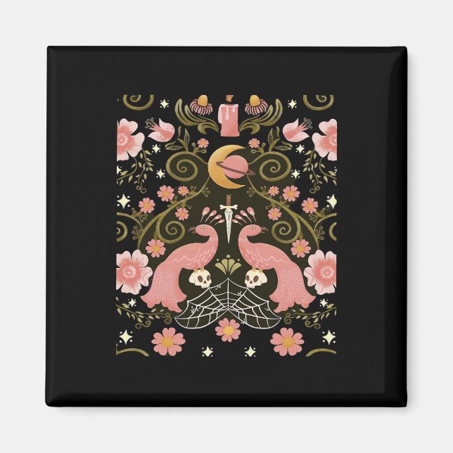 Aimant Whimsigoth Midnight Garden Graphisme (Devant)