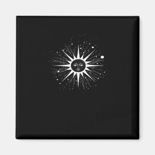Aimant Whimsigoth Night Sky Sun Moon Witchy Classic Hallo
