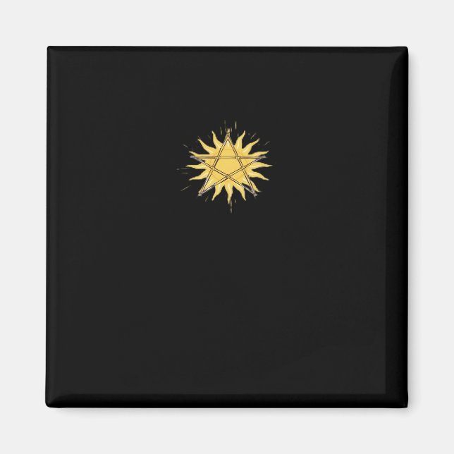 Aimant Whimsigoth Pentagram Sun Classic (Devant)