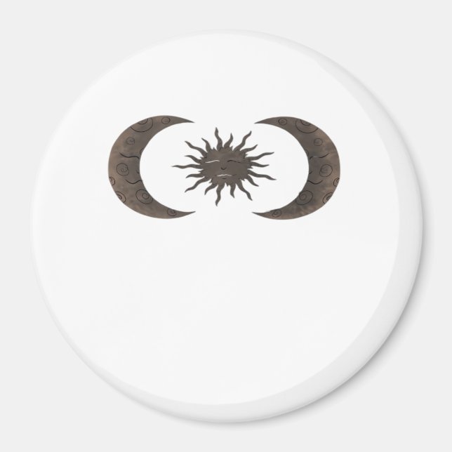 Aimant Whimsigoth Soleil Et Lunes (Devant)