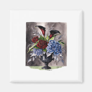 Aimant Whimsigothique – Vasque Florale Gothique Esthétiqu