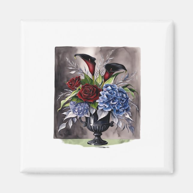 Aimant Whimsigothique – Vasque Florale Gothique Esthétiqu (Devant)