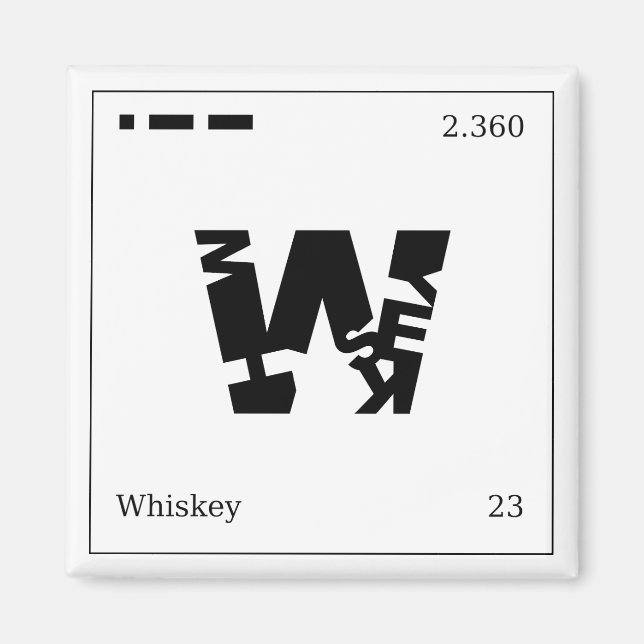 Aimant Whiskey (Devant)