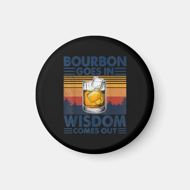 Aimant Whiskey Bourbon entre dans la sagesse sort (Devant)