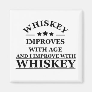 Aimant Whiskey cite d'humoristiques paroles d'alcool cade