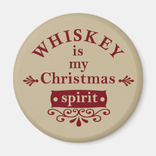 Aimant Whiskey est mon esprit de Noël