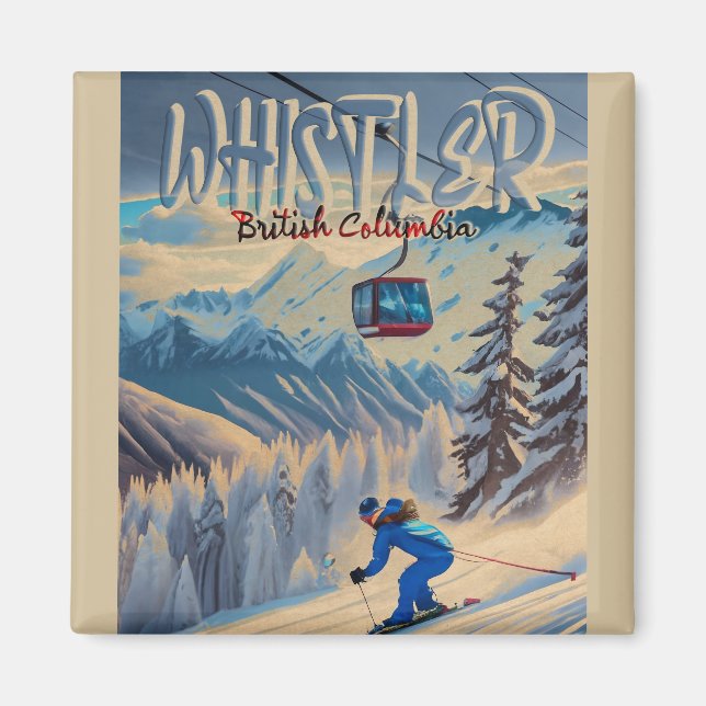 Aimant Whistler Vancouver Colombie-Britannique Canada 195 (Devant)