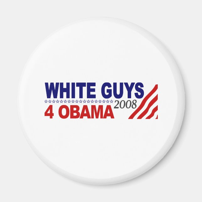 Aimant White Guys 4 Obama (Devant)