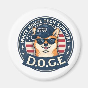 Aimant White House Tech Support Doge
