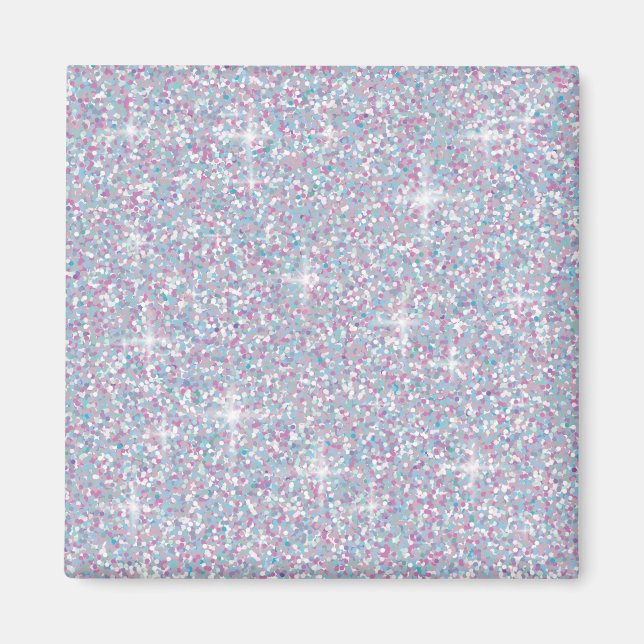 Aimant White iridescent brillant (Devant)