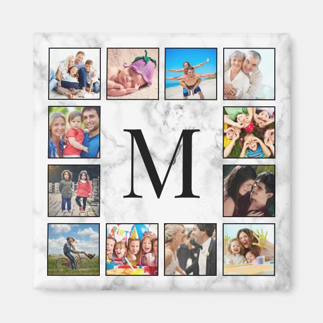 Aimant White Marble Stone Pattern (Devant)