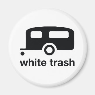 Aimant White Trash icône de remorque - parc de remorques