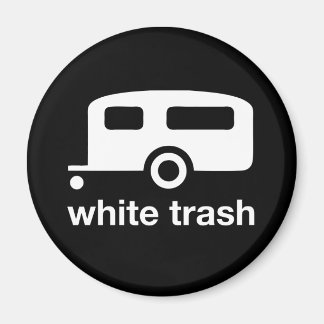 Aimant White Trash icône de remorque - parc de remorques