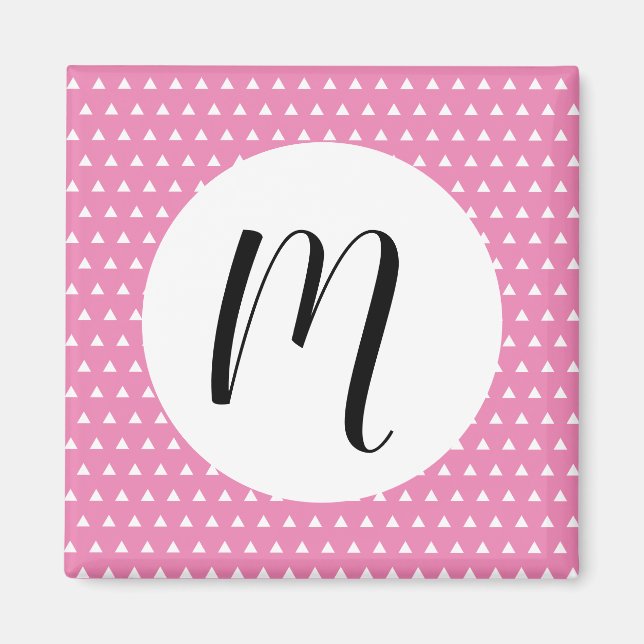 Aimant White triangle pattern  (Devant)