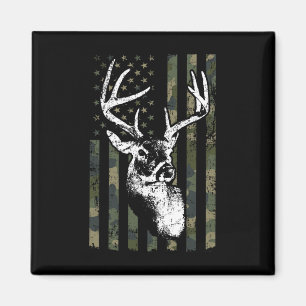 Aimant Whitetail Buck Deer Hunting Usa Camouflage America