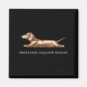 Aimant Wiener de soutien émotionnel Mème de chien drôle d