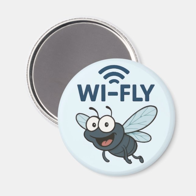 Aimant Wifi amusant (Recto/Verso)