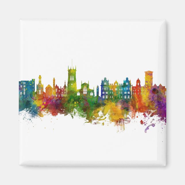 Aimant Wigan England Skyline (Devant)