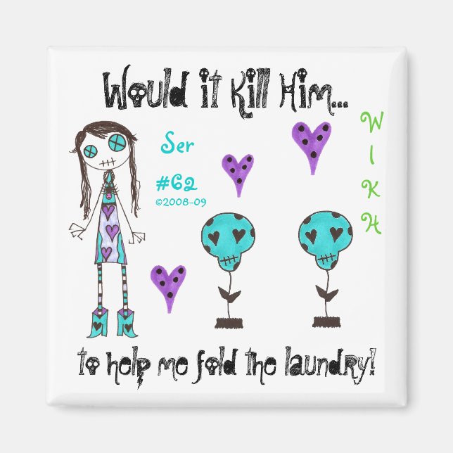 Aimant WIKH Ser#62 Autour de la maison ! (Devant)