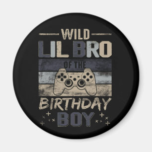 Aimant Wild Lil Bro du Joueur Vidéo pour garçon d'anniver
