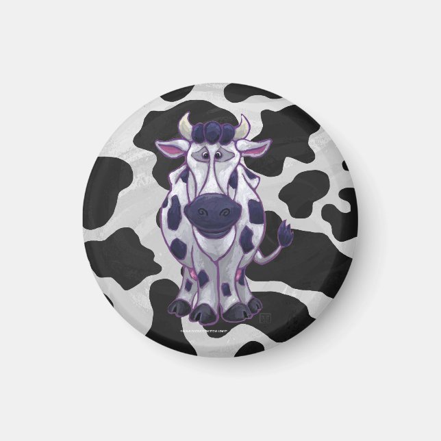 Aimant Wild Me Cow Black and White (Devant)