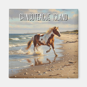 Aimant Wild Pony in Chincoteague Island Virginia Travel