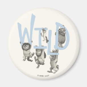 Aimant WILD   Wild Things et Max - Bleu