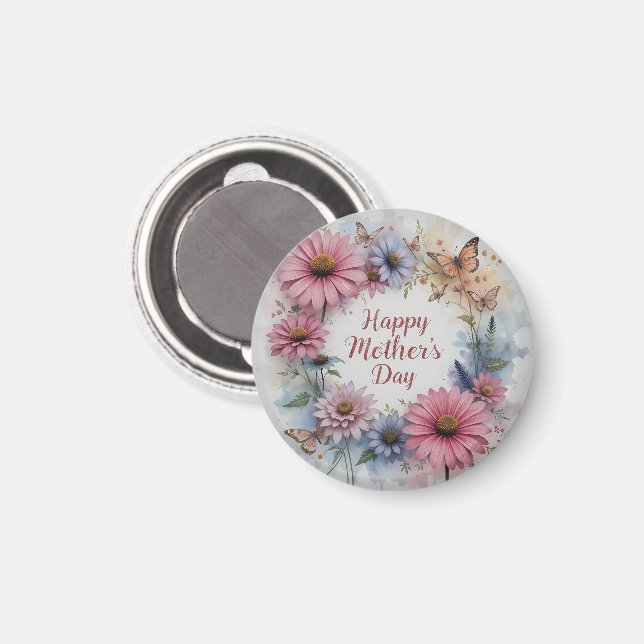 Aimant WildFlowers Happy Mother's Day (Recto/Verso)