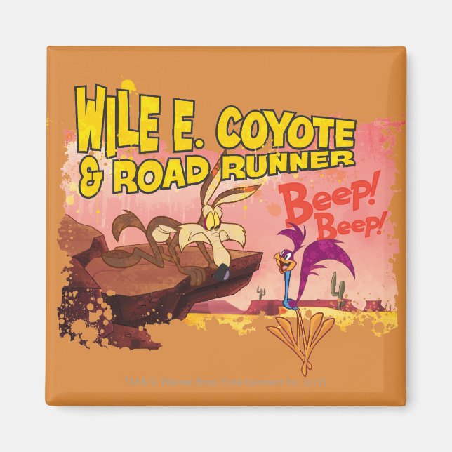 AIMANT WILE E. COYOTE™ & ROAD RUNNER™ BEEP BEEP! (Devant)