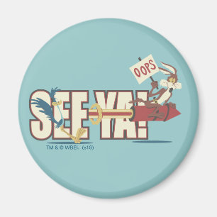 Aimant WILE E. COYOTE™ Rocketing Past ROAD RUNNER™