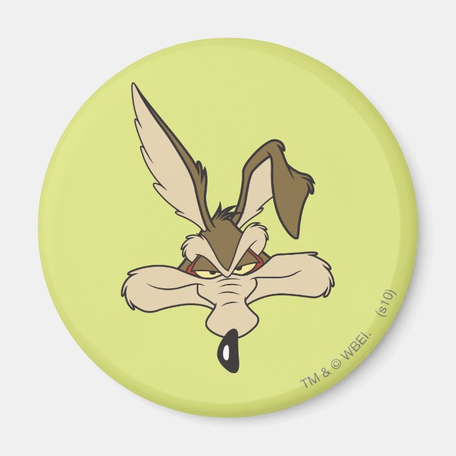 Aimant Wile E. Coyote Tête Contente Coup (Devant)