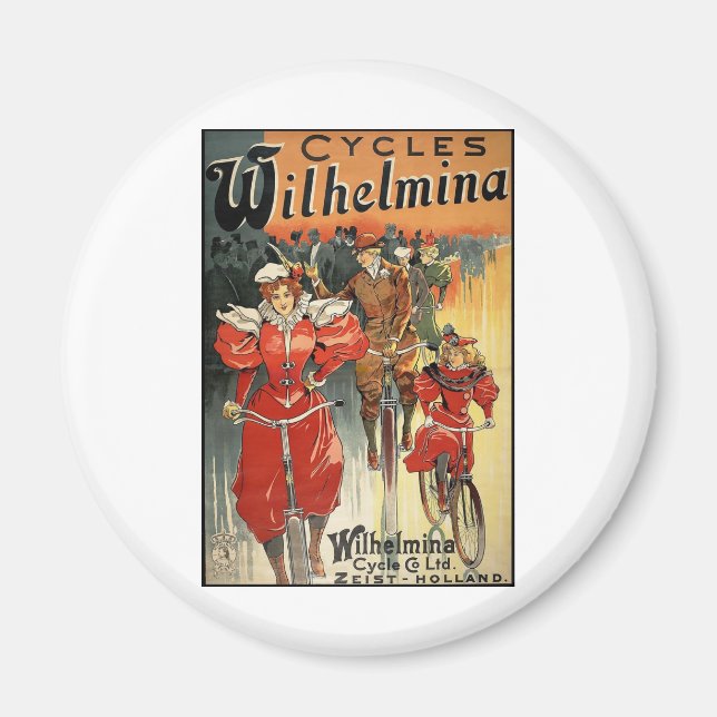 Aimant Wilhelmina Cycle & Co. Ltd. Zeist-Holland (Devant)