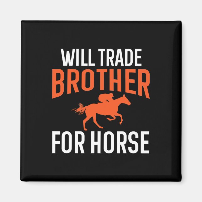 Aimant Will Trade Brother Pour Cheval Équitation Même (Devant)