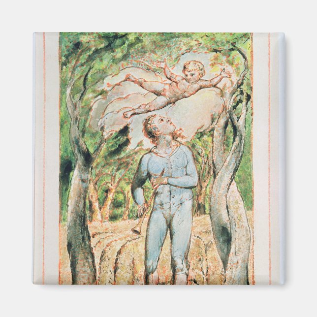 Aimant William Blake | Chansons d'Innocence; "le Piper", (Devant)