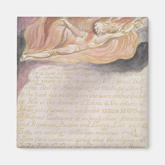 Aimant William Blake | "Comme un nouveau ciel est commenc (Devant)
