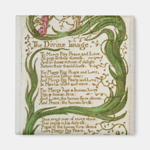 Aimant William Blake l'image divine, des chansons de