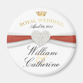 Aimant William & Kate - Mariage royal cadeau commémoratif