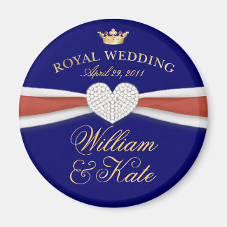 Aimant William & Kate - Mariage royal cadeau commémoratif